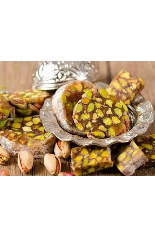 راحة دائرة ديلوكس بالفستق الحلبي 